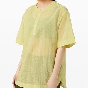 Lululemon CLEAR INTENTION SHIRT Lemon Vibe Size: 4